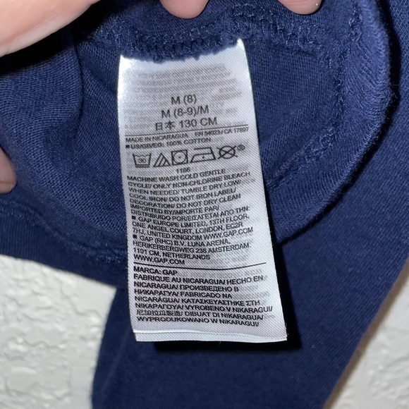 GAP Kids Navy Long Sleeve Tee with Music Graphic - Picture 6 of 7